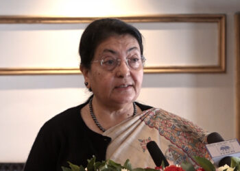 जलवायु परिवर्तनले मुलुकको गरिबी र सामाजिक असमानतालाई थप फराकिलो बनायोः पूर्वराष्ट्रपति भण्डारी