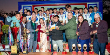 पोखरा-१५ मा खेलकुद महोत्सव : फुटबलमा नयाँगाउँ, भलिबलमा तल्लो नयाँगाउँ च्याम्पियन