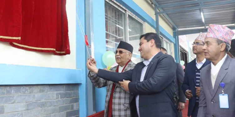 प्रधानमन्त्रीद्वारा पोखरा स्वास्थ्य विज्ञान प्रतिष्ठानको भवन उद्घाटन