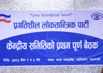 प्रगतिशिल लोकतान्त्रिक पार्टीको कन्द्रिय समितिको प्रथम पूर्ण बैठक जारी