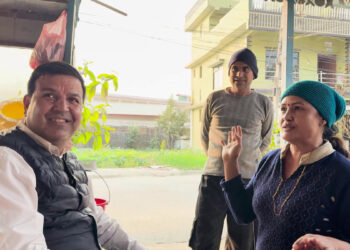 मोरङ ३ मा सुनिल शर्माको घरदैलो अभियान मतदाता भन्छन्ः सुनिल शर्मा बाहेक यता उति भोट जाँदैन