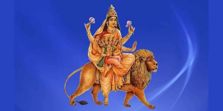 नवरात्रको पाँचौं दिन स्कन्दमाताको पूजा गरिँदै
